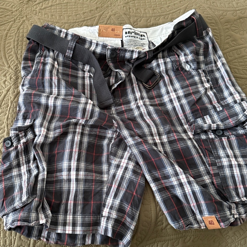 Cargo Urban pipeline Plaid Shorts